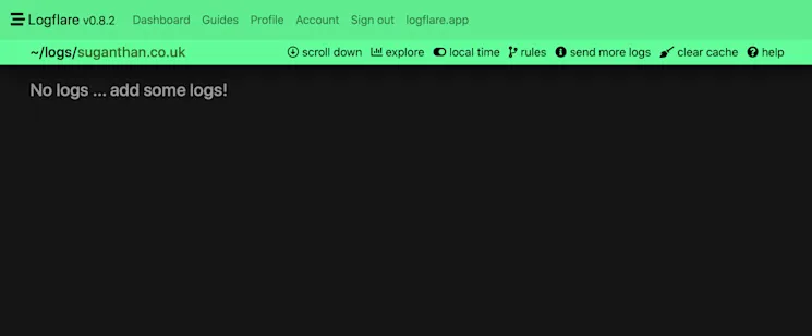 Ready to receive logs in Logflare