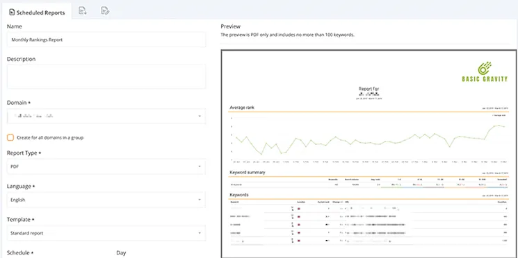 Accuranker reporting