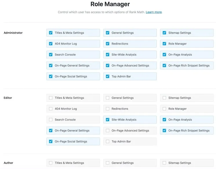 Role manager