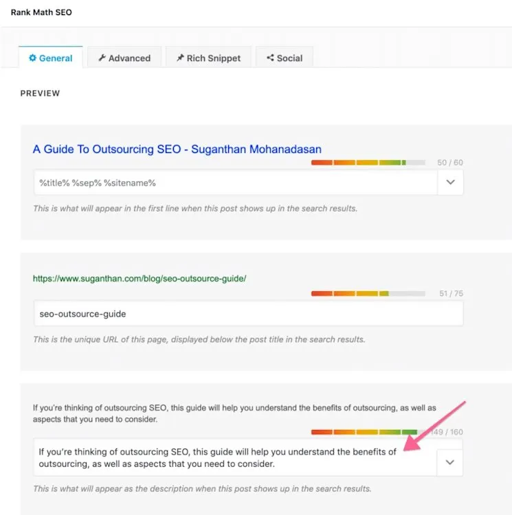 Set your meta descriptions correctly