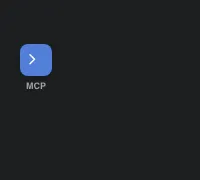 The WebMCP terminal-cursor widget pinned to the bottom-left corner of suganthan.com/mcp/